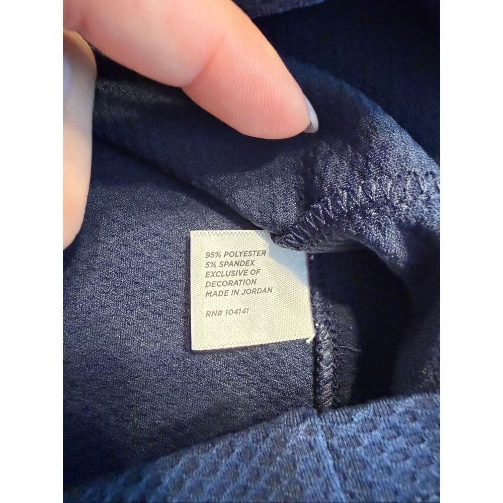 Lady Hagen Women's Quarter-Zip Mock Neck Long Sleeve Golf Top Navy Blue Small - Picture 7 of 9